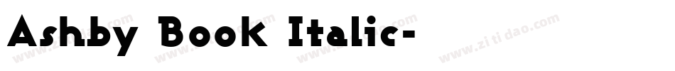 Ashby Book Italic字体转换